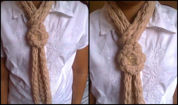 cachecol feminino de tear
